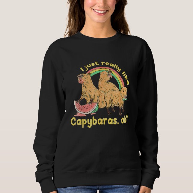 I Just Really Like Capybaras Ok Capybara T Shirt (Framsida)