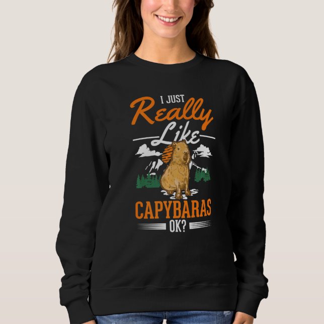 I just really like Capybaras   T Shirt (Framsida)