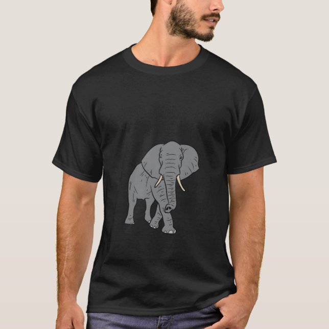 I Just Really Like Elephants Ok Love Elephants T Shirt (Framsida)