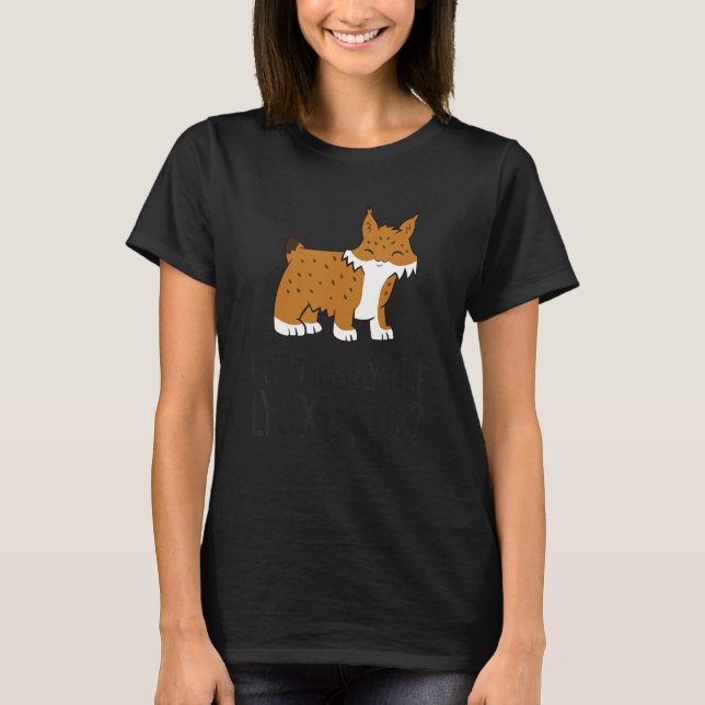 I Just Really Like Lynxes Ok Cute Lynx Cat T Shirt (Framsida)