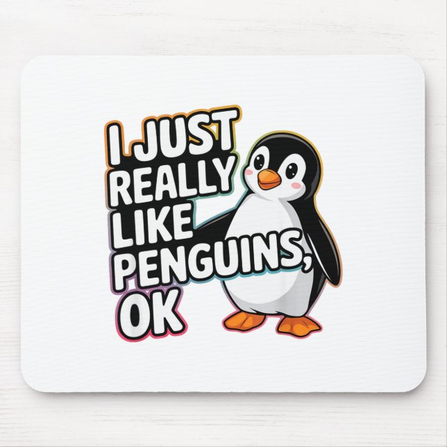 I Just Really Like Penguins Ok Funny Design  Musmatta (Framsidan)