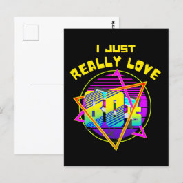 i JUST VERKLIGEN KÄRLEK 80S Vykort