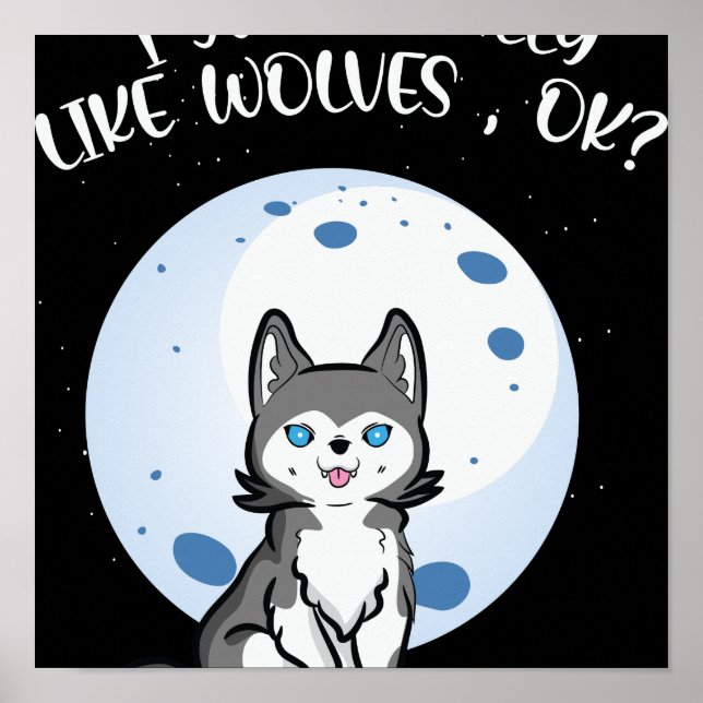 I-Just-Verkligen-like-Vargars-Ok-Cute-Varg Poster (Framsidan)