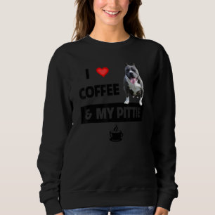 I Kaffe från Kärlek och Pittie Mamma Pappa Pitbull T Shirt