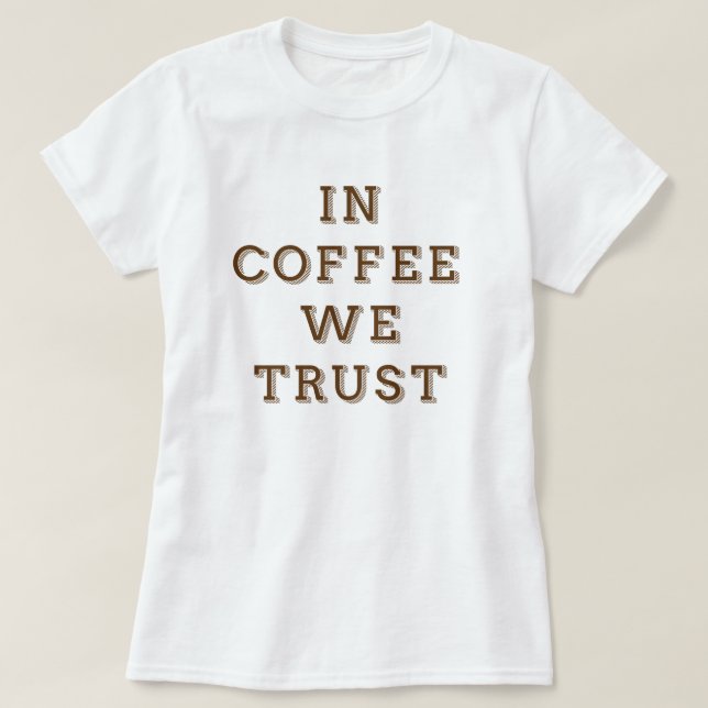 I kaffe litar vi på t-shirt (Design framsida)