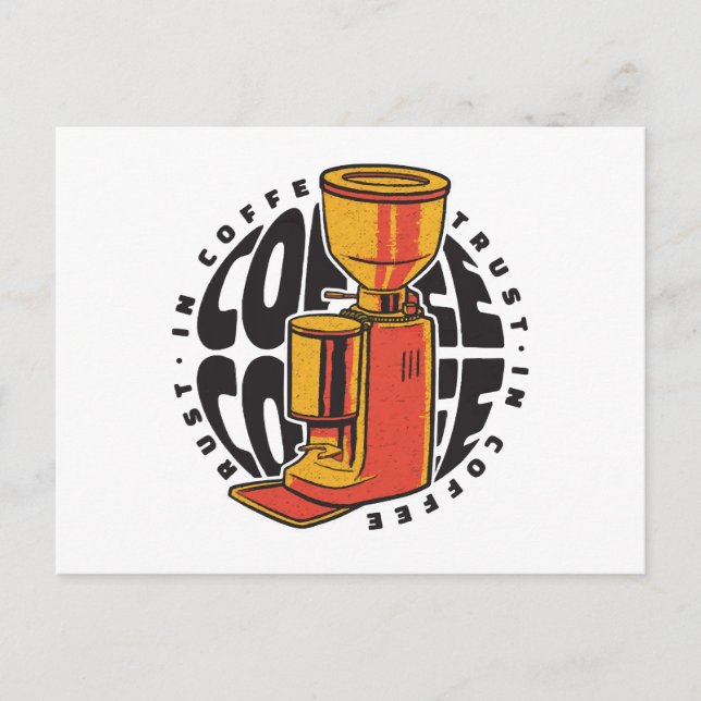 I kaffe litar vi på vykort (Framsida)