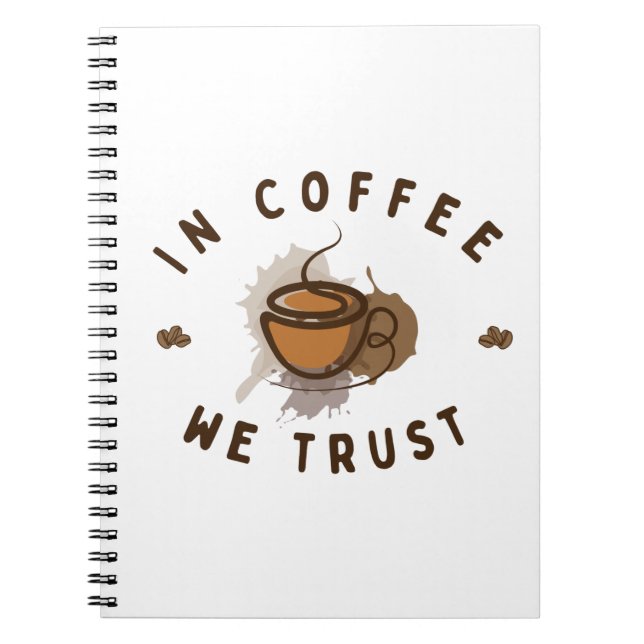 I kaffet litar vi på rolig anteckningsbok (Framsidan)