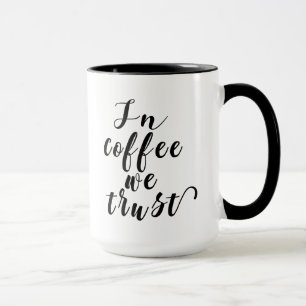 I kaffet litar vi på typografi mugg