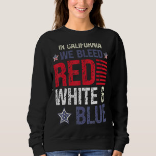 I Kalifornien uteslöts vi Red White & Blue 4 juli T Shirt