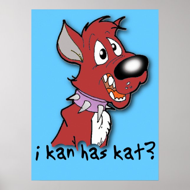 I Kan Has Kat? Rolig Poster Jag kan ha  ? (Framsidan)