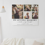 I Kanvastrycket Loving Memory Photo Tribute Canvastryck<br><div class="desc">Skapa en biet av konsten av ett slag från dina egna omhuldade foton med vår Skapa Ditt eget PM5 Photo Wrapped Canvas. Vår arbetsyta är designad att vara en vacker, varaktig hyllning till en älskad, med fem fina minnen på en fantastisk arbetsyta. Perfektens hyllning kommer att stanna hemma hos er...</div>