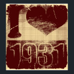I kärlek 1931 - Pop Art Vintage affisch<br><div class="desc">I kärlek på 1930-talet</div>
