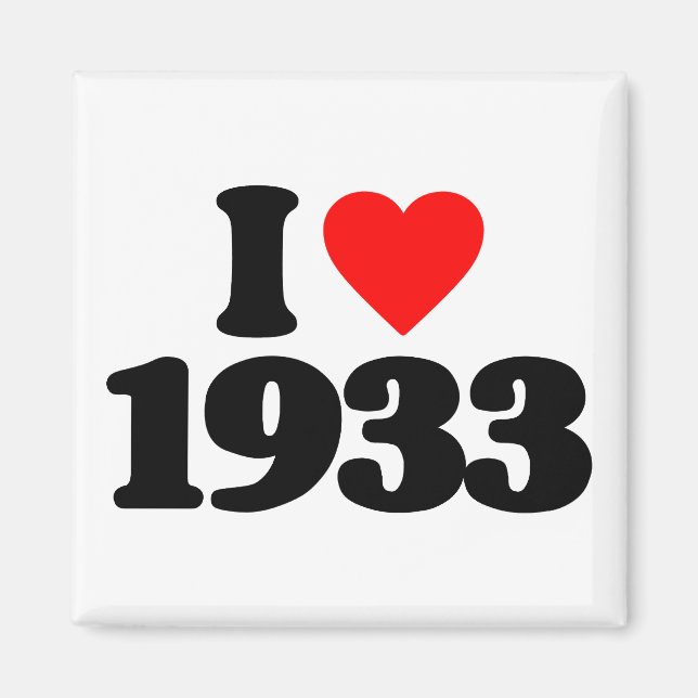 I KÄRLEK 1933 MAGNET (Framsidan)