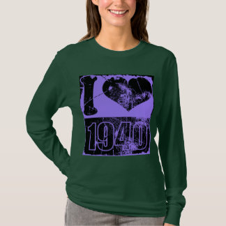 I kärlek 1940 - Lila Vintage T-shirt