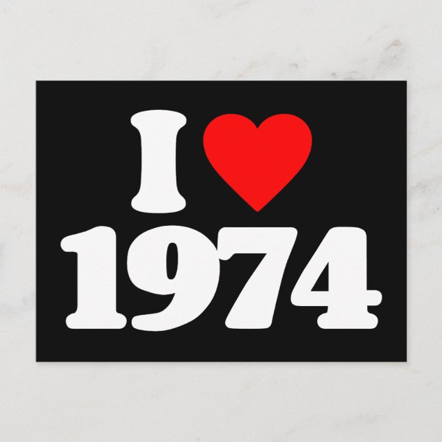 I KÄRLEK 1974 VYKORT (Framsida)