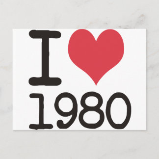 I Kärlek 1980 Produkter och design! Vykort