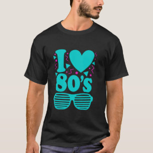I Kärlek 1980-talets Party vid 80-talets Vintage T Shirt