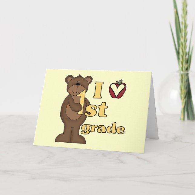 I Kärlek 1:a Klass Tshirts och presenter Kort (Framsida)