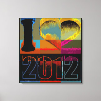 I kärlek 2012 - Fin konsthandduk Canvastryck