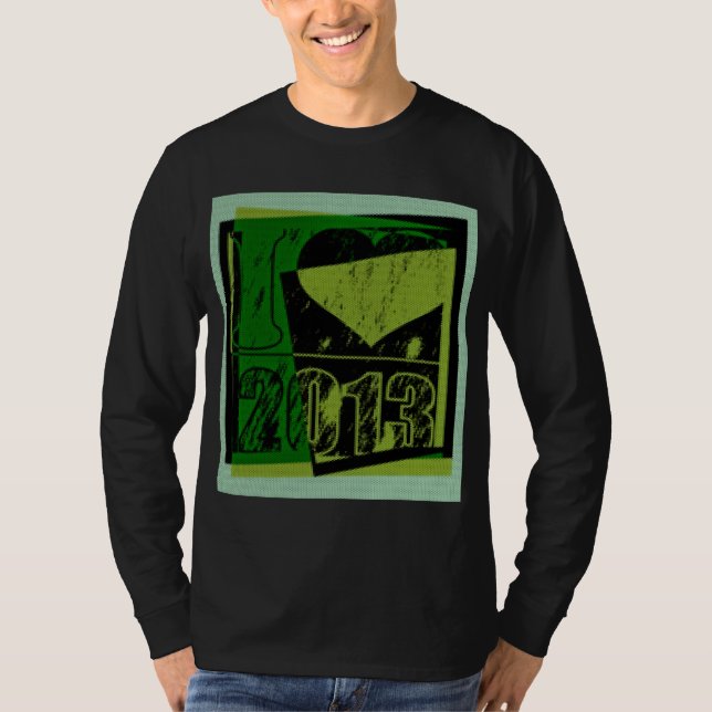 I kärlek 2013 - Hexagonpixlar, popup - T-Shirt (Framsida)