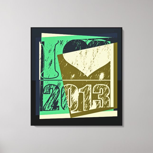 I kärlek 2013 - Packa konst Wrapped Canvas (Framsida)