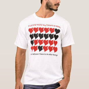 I KÄRLEK 24 timmar om dygnet T Shirt