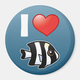 I Kärlek 4 Rand Damselfish Magnet