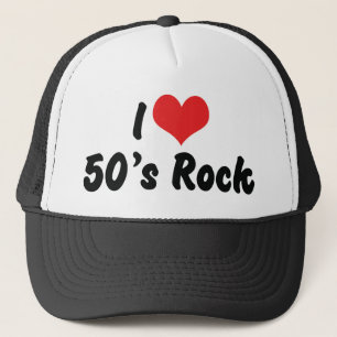 I Kärlek 50:e Rock musik Truckerkeps