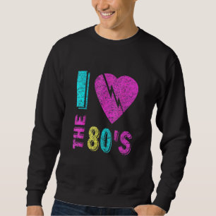 I Kärlek 80:s 90:e Costume Party Tee Lång Ärmad Tröja