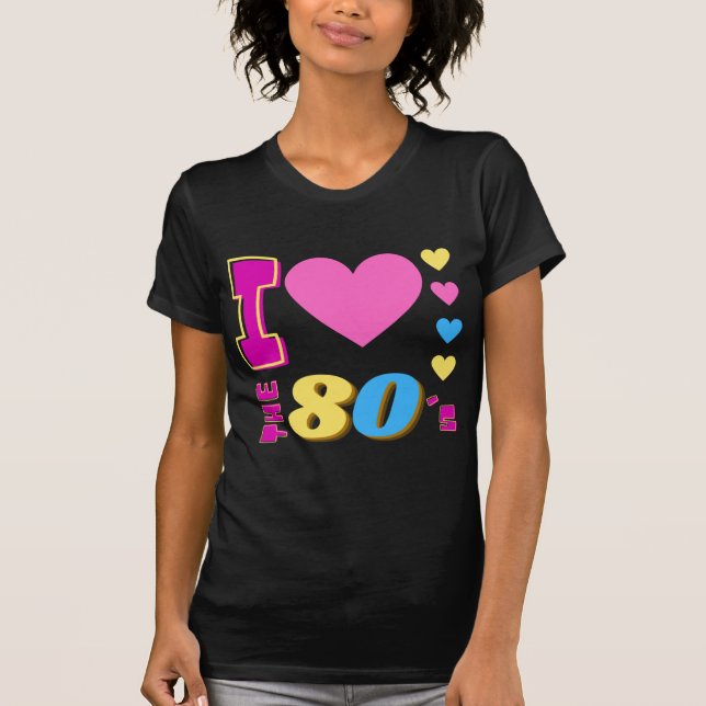 I Kärlek 80:s T-Shirt (Framsida)