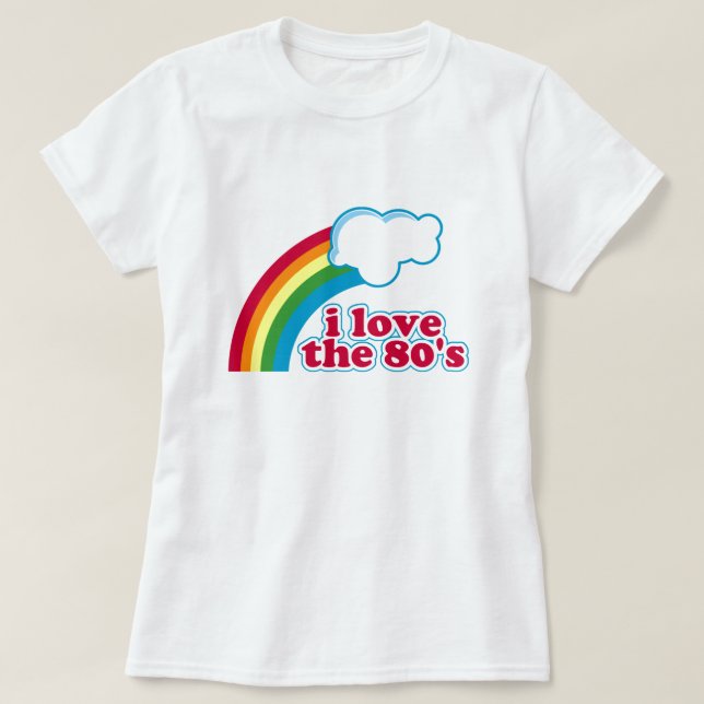 I Kärlek 80:s Tee Shirt (Design framsida)