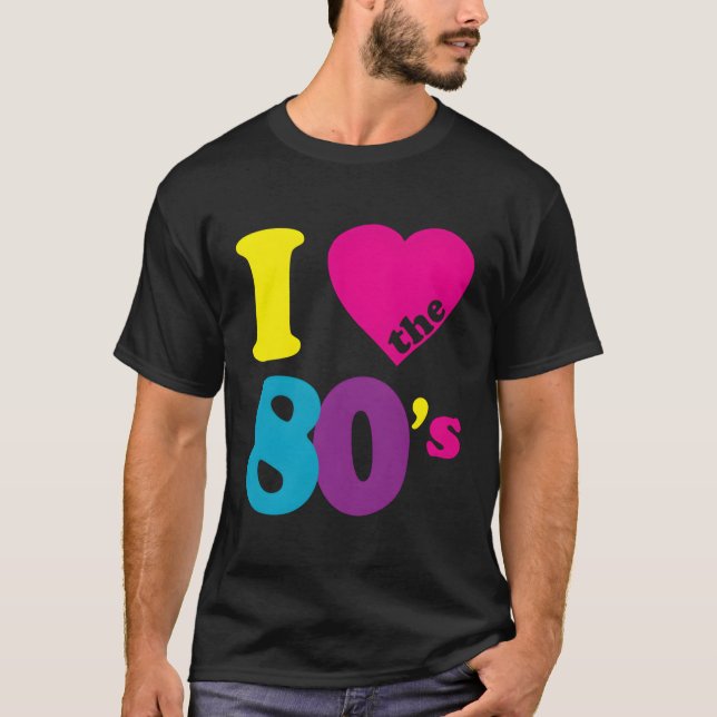 I Kärlek 80'S T Shirt (Framsida)