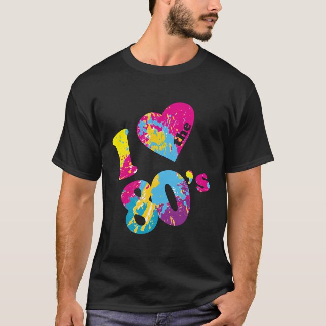 I Kärlek 80'S T Shirt (Framsida)