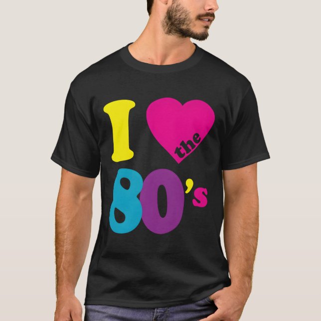 I Kärlek 80'S T Shirt (Framsida)