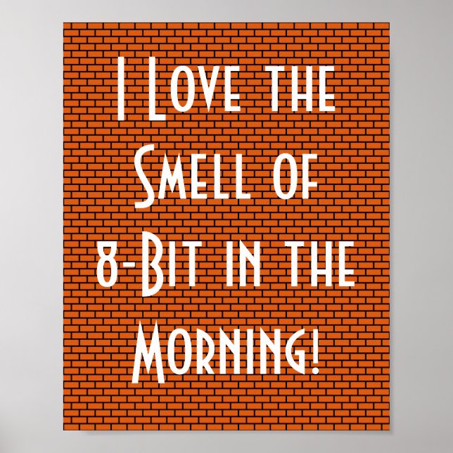 I Kärlek, 8-bitars Smell på morgonen, Orange Poster (Framsidan)