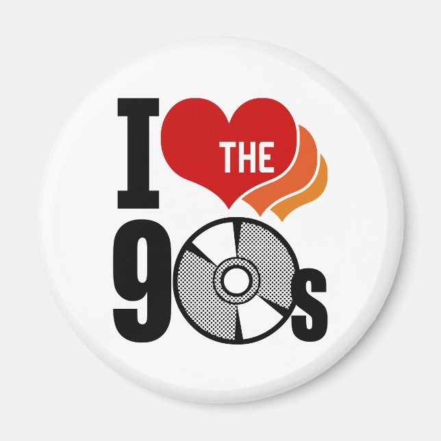 I Kärlek 90-talet Magnet (Framsidan)