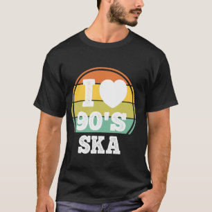 I Kärlek 90s ska Punk Rock musik 90's Party Concer T Shirt