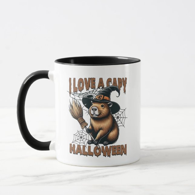 I Kärlek A Capy Halloween Mugg (Vänster)