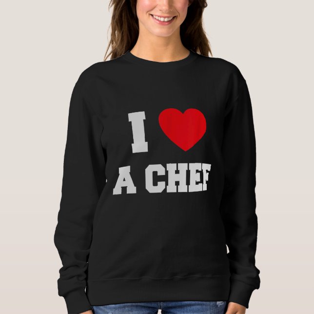 I Kärlek A Chef T Shirt (Framsida)