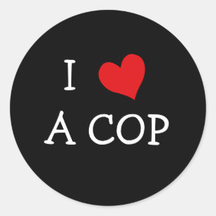 I KÄRLEK A COP RUNT KLISTERMÄRKE
