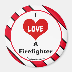 I Kärlek A Firefighter magnet