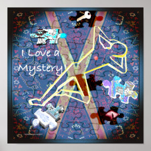 I kärlek a Mystery - blå ledtrådar Poster