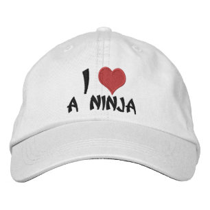 I Kärlek A Ninja Broderad Keps