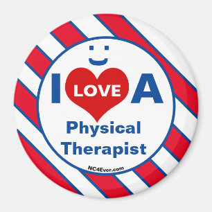 I Kärlek A PhysiTherapist leende roligt Magnet