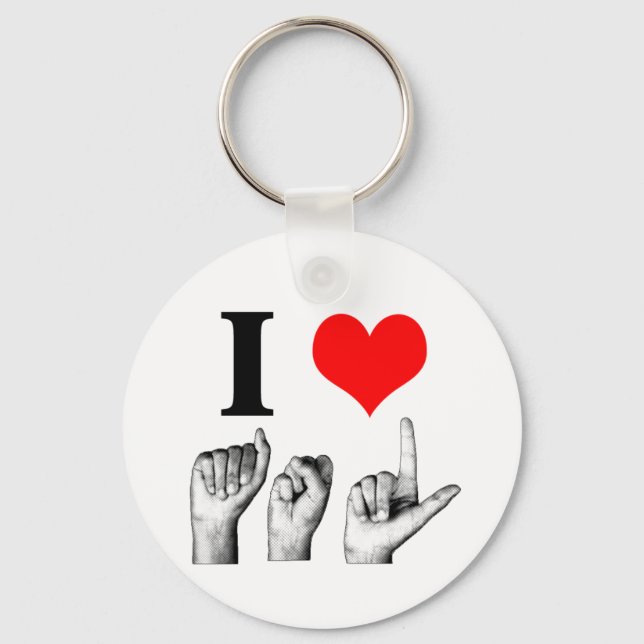 I Kärlek A-S-L Nyckelring (Framsida)