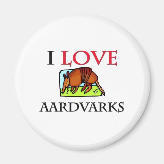 I Kärlek Aardvarks Magnet (Framsidan)
