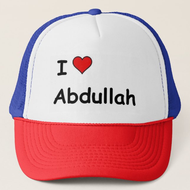 I Kärlek Abdullah Truckerkeps (Framsida)