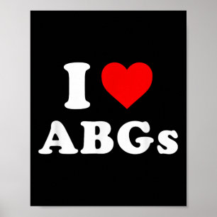 I Kärlek Abgs Funny I Kärlek Asian Flicka Poster