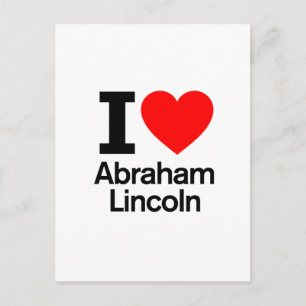 I Kärlek Abraham Lincoln Vykort