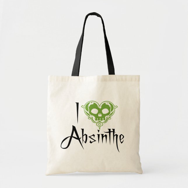 I Kärlek Absinthe Tote Bag Tygkasse (Framsidan)